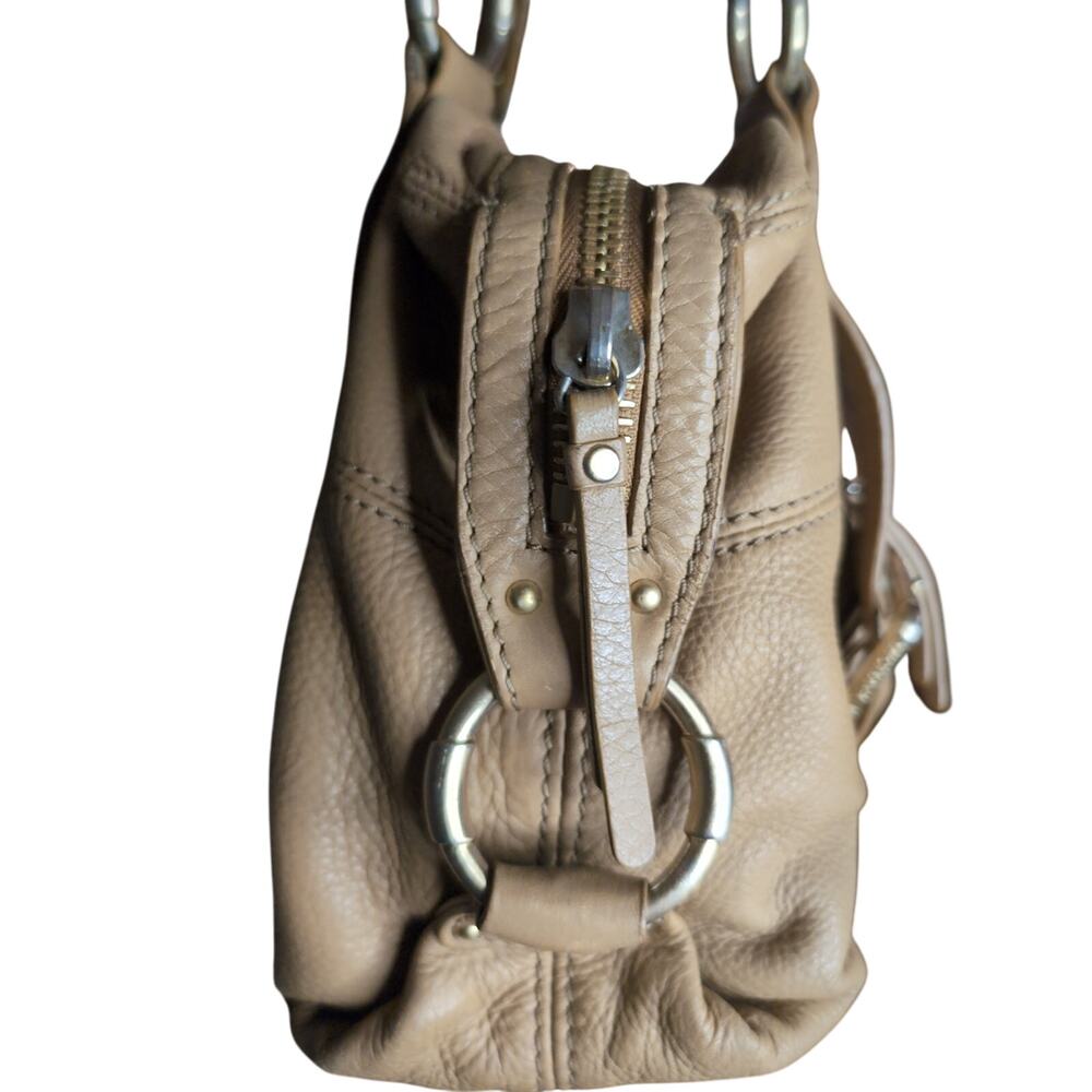 Michael kors Y2K chunky buckle duffle tan leather shoulder bag - Picture 3 of 13